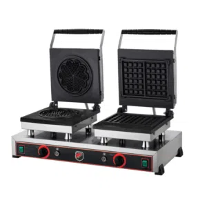 Made in Turkey DOUBLE  WAFFLE MACHİNE SQUARE+FLOWER للسعر تواصل معنا  contact us for price