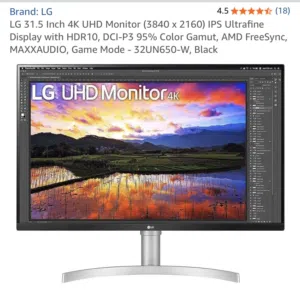 LG 4K 32INCH MONITOR