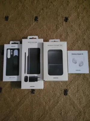 Samsung Galaxy Buds FE  . Samsung ZFold3 Case & Pen  . Samsung Wireless Charger Duo  . Samsung S25 U