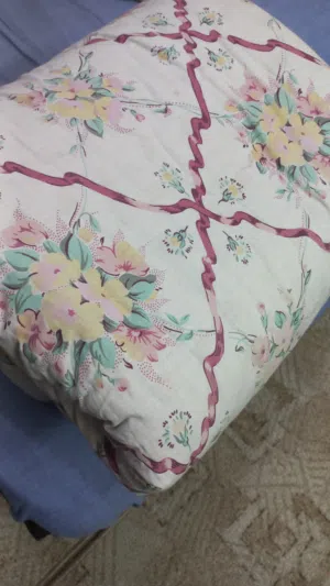 لحاف قطن ابيض حجم مفرد
