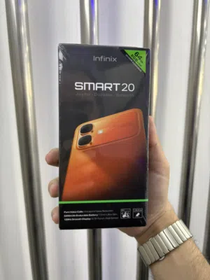 Infinix SMART 20 64GB RAM 4GB شاشة 120Hz بطارية 5200mAh مقاوم للماء والغبار IP64 كفالة رسمية