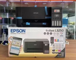 عة 3×1، EPSON L3250، جديدة وبحبرها، اقتصاد وفايدة، طباعة ملونة بجودة عاالية وسريعة