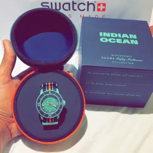 ساعة سواتش المحيط الهندي blancpain اصلية مع الضمان وكامل الرفقات