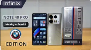 الموديل: Infinix Note 40 Pro (نسخة BMW Racing Edition الفخمة).