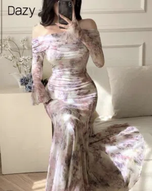 فستان اوف شولدر مورد لايكرا