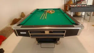 8 feet Marbal Slate top base, return ball professional pool billirds table is for sale