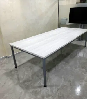 طاولة اجتماعات ارجل معدني قياس مترين ب متر