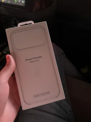 IPHONE 17 pro max Clear case Apple Original New  for only 15.750kwd