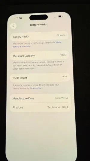 I phone 15 pro max 256gb
