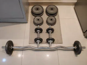 Home Gym Equipment للبيع في جدة Bench Press + Dumbbells للبيع عدة جيم منزلية Home Gym Set Gym Equipm