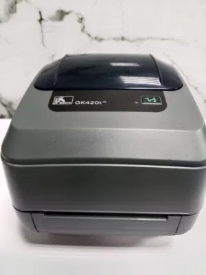 طابعة زيبرا باركود مستخدمة ZEBRA GK420t طابعة للبوليصات والباركود والملصقات والتسعيرة