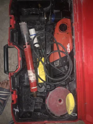 كور ماركه هيلتي الأصلي dd150. ومثقاب مغناطيسي 100 mm هولاندي اصلي بحاله الجديد