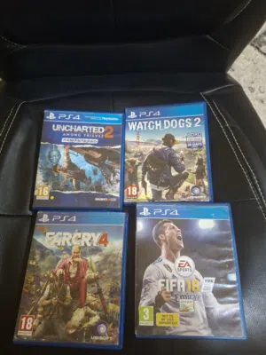 مجموعة ألعاب بلايستيشن 4 مميزة للبيع (4 أشرطة PS4)