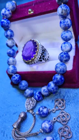 خاتم فضة عيار 925 ملوكي عالملبوس