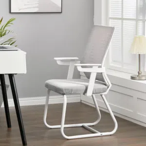 A VISITOR CHAIR WHITE GRAY YT-222