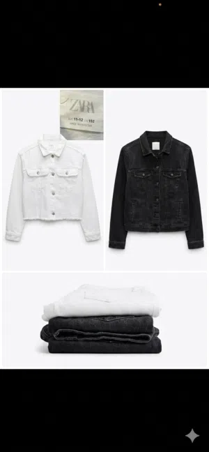 جاكيتات جينز zara&bershka