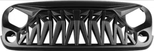 Matte Black Front Grill, Shark Grille