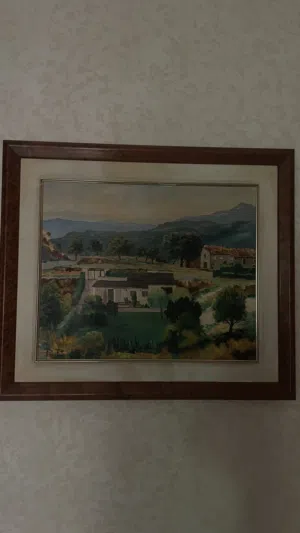 لوحة زيتية أصلية نادرة للفنان الإسباني Pere Tito - مؤطرة في برشلونة