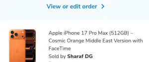 Iphone 17 pro max cosmic orange 512 gb
