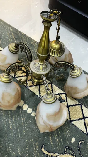ثريا كلاسيك 5 لمبات لون برونزي