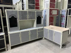 كاونترات مترين ارضي  مع ملحق  وسنك مترو20 مرمر