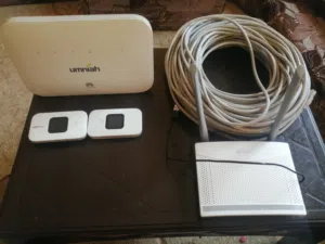 راوتر امنيه وراوتر موسع شبكه وسلك نت  مستعملات شهر للبيع