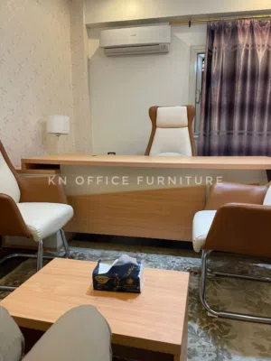 مكتب مودرن خشب اسبانى مستورد عالى الجوده من شركة kn office furniture