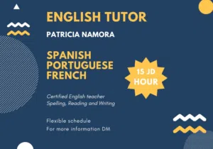 Private language teaching/ tailored lessons/ convenient schedule engaging learning methods.
