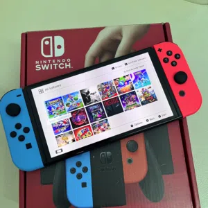 Nintendo Switch OLED Modded 128gb microsd box accessories