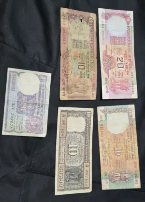 set of rare Indian banknotes