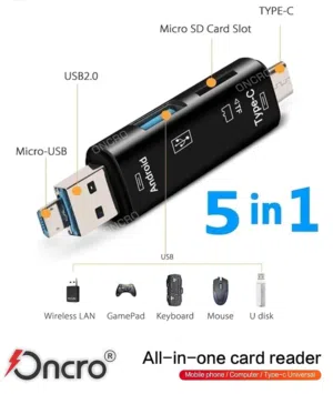 قارئ كروت أونتن P3+ USB 3.0 / Type-Cكارت ريدر ONTEN P3+ USB 3.0 / Type-C Multi-Function Card Reader