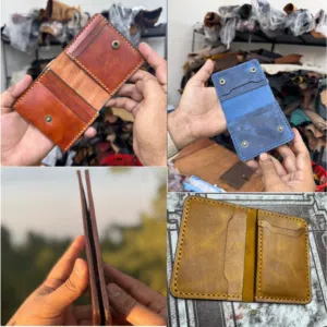 Premium Mini Card Holder – Genuine Leather محفظة بطاقات جلد طبيعي