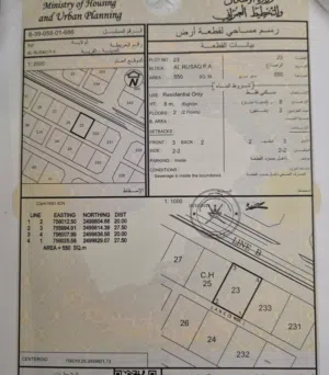 Residential Land for Sale in Al Sharqiya Sur