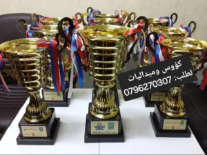 ميداليات كؤوس دروع وكتب هاردكفر