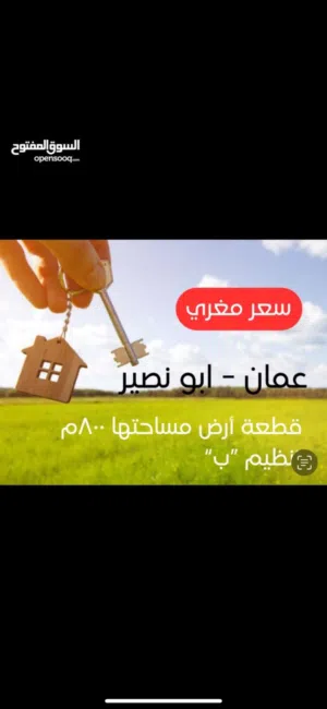 Commercial Land for Sale in Amman Abu Nsair