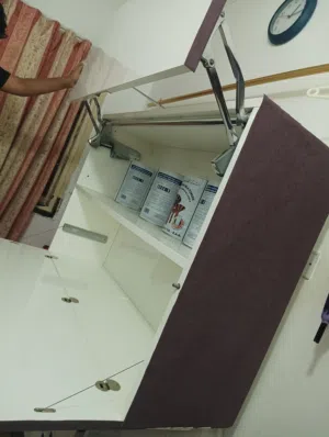 wall shelf cabinet two doors