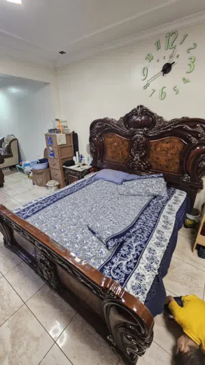 bed room set and sofa set