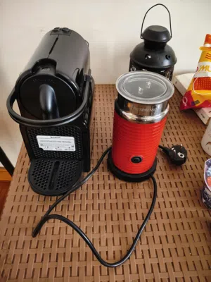 Nespresso CitiZ (OriginalLine) paired with a Nespresso milk frother for sale