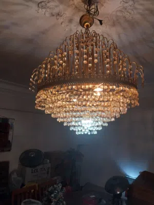 نجفة كريستال. اصلي  عصفور حجم كبير حالة ممتازة
