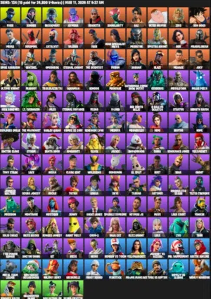 حساب فورت نايت بيكاكس كريتوس