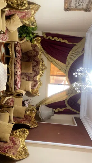 صالون كلاسيك مدهب