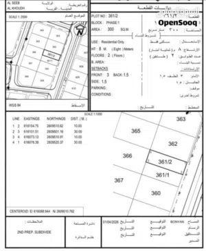 Residential Land for Sale in Muscat Al Khoud