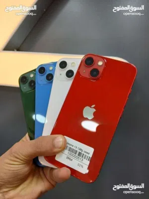 ايفون 13 بحالة الوكالة / بطاريات عالية مشحون عدد قليل / مكفول 14 يوم ترجيع / شامل كفر لزقة شاحن