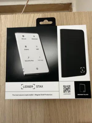 محفظة Ledger Stax الأصلية جديدة ومختومة  من الشركة الأم  إصدار Midnight Black