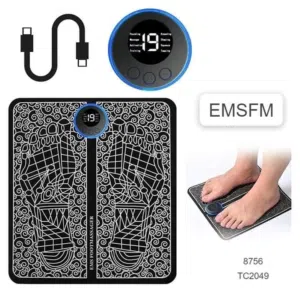 جهاز مساج القدمين بتقنية EMS جهاز المساج القدمين بالترددات تدليك القدم بالذبذبات الكهربائيه
