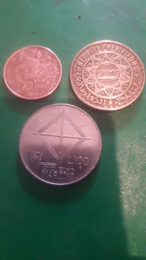 3 عملات فرنسا طاليان المغرب