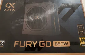 باور سبلاي Alpha Fury GD 850W Gold ATX 3.0 PCIe 5.0 شبه جديد