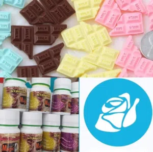 الوان بودرة الشكولاتة الوان زيتية للشكولاتة محلات بيع اكسسوارات الكيك والحلويات