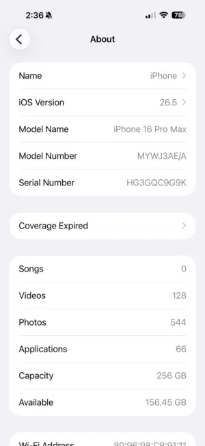 I phone 16 Pro Max
