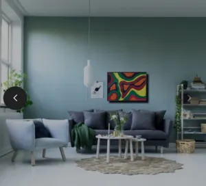 لوحه فنيه كانفاس مرسومه باليد لديكور